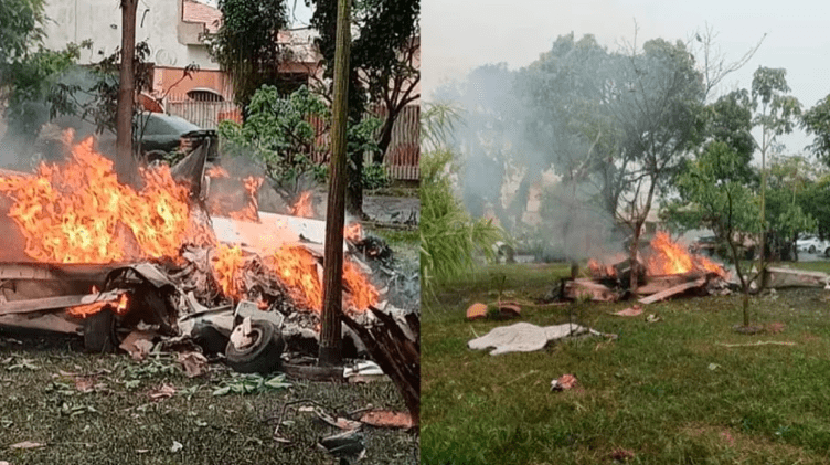 Tragedia en Brasil: una avioneta se estrelló en una plaza y murieron cinco personas